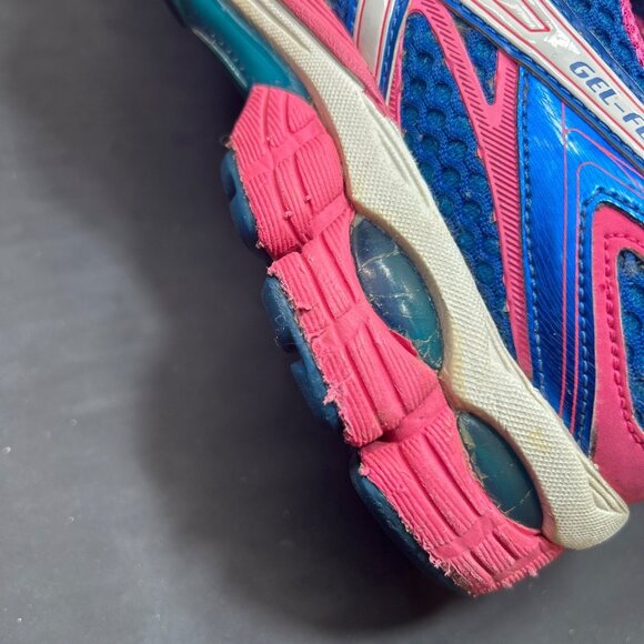 Asics Gel Flux 2 Womens Size 8 Blue & Pink Running Shoes T568N - Picture 6 of 12